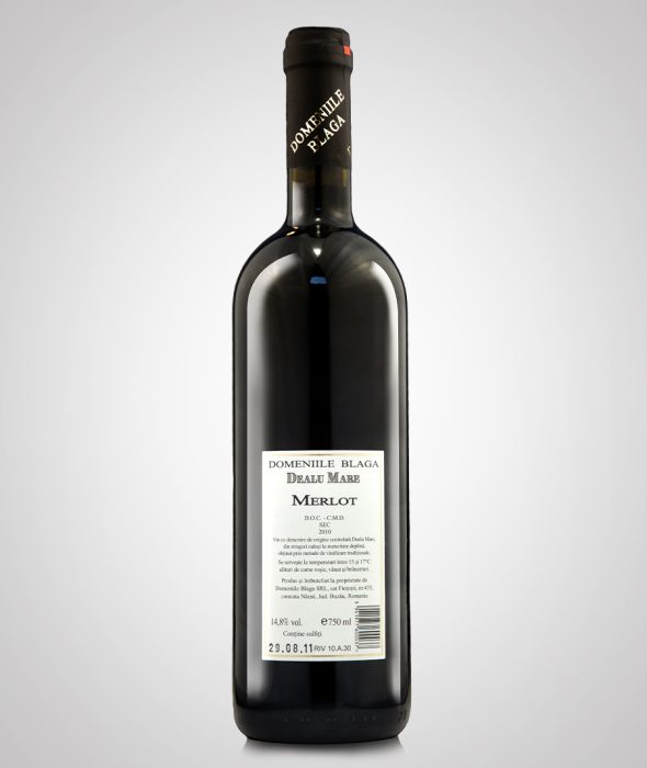 Domeniile Blaga Merlot Dealu Mare 2010 Vin Rosu Cumpara vin online